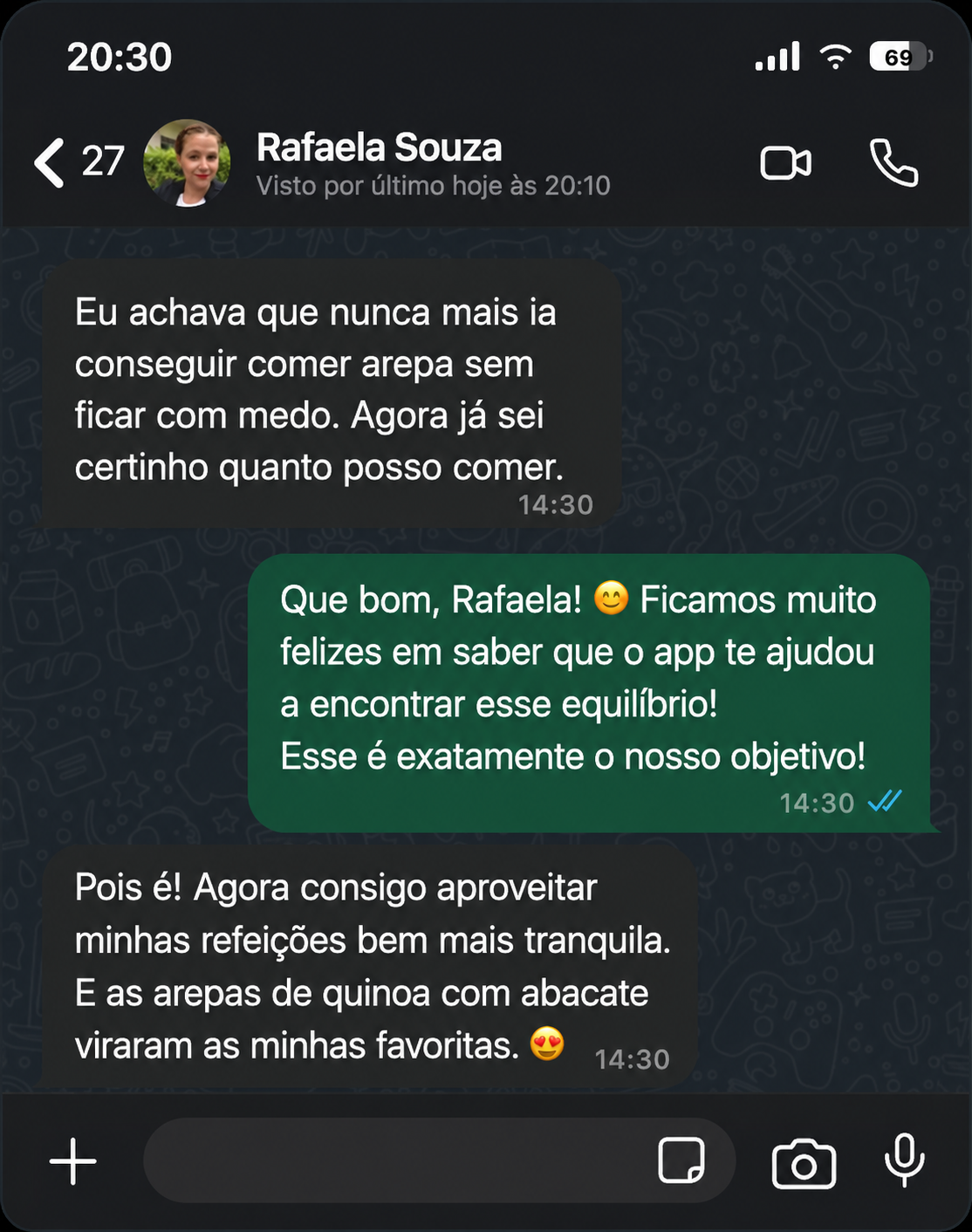 Depoimento de Rafaela Souza
